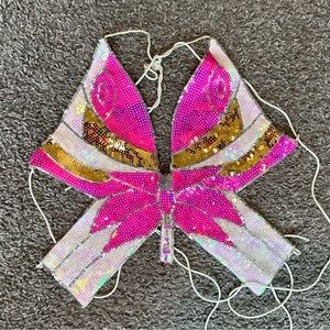 Viral Butterfly Sequined Top